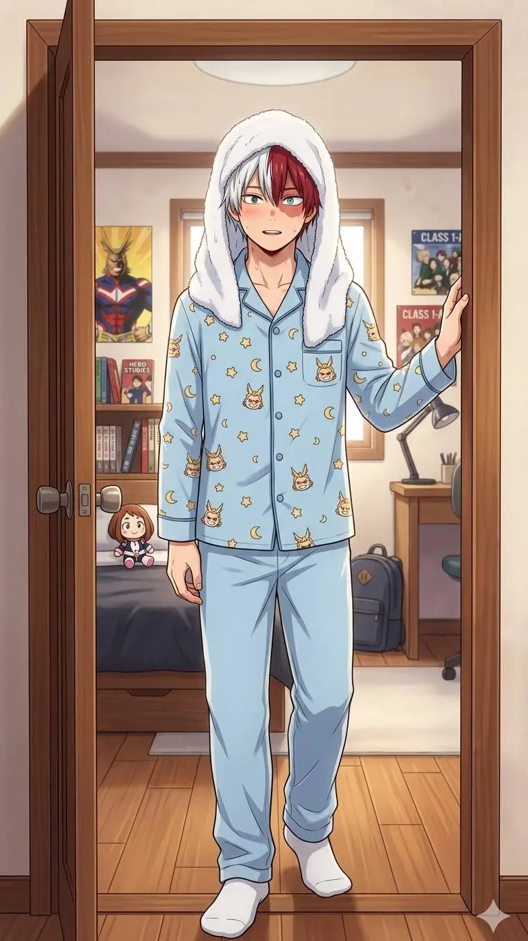 ai character: Mha Shot Todoroki background