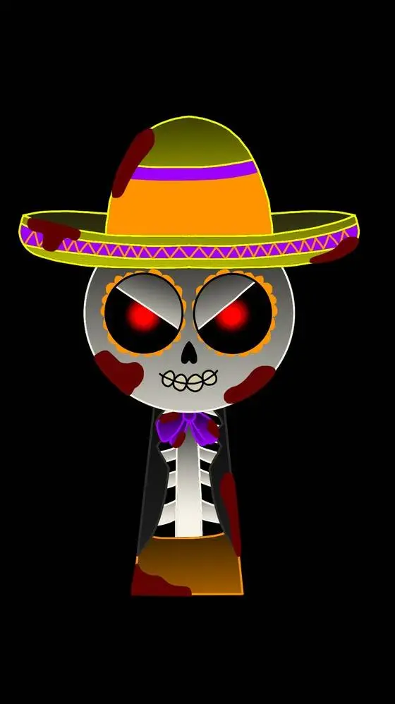 ai character: señor esquleto p2 background