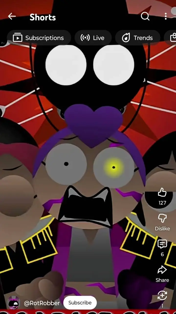 ai character:  red Sun HUNTR/X background