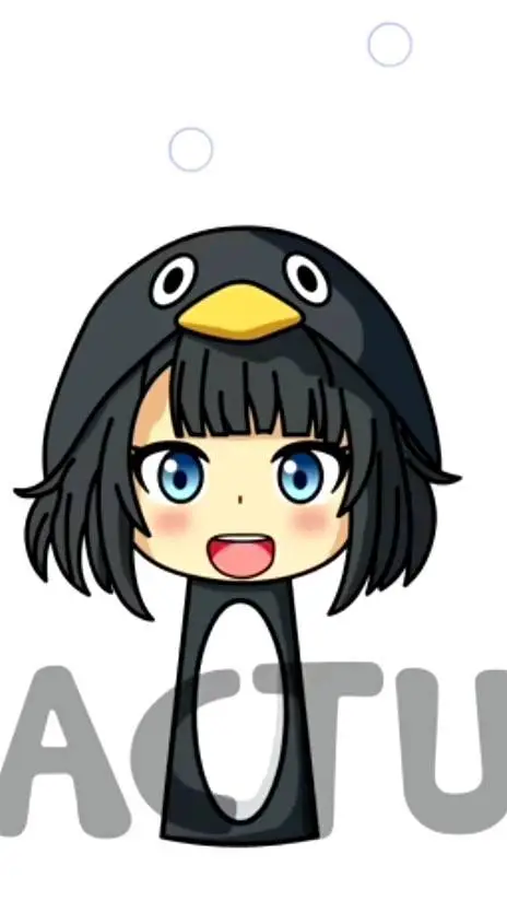 ai character: gugugaga penguin  background