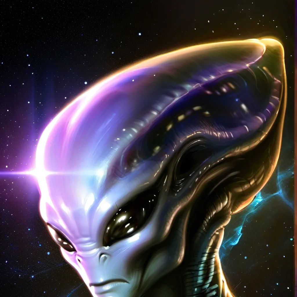 chat with ai character: Alien pistola de