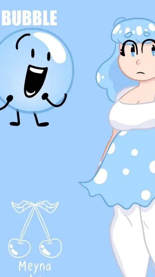 ai character: bubble background