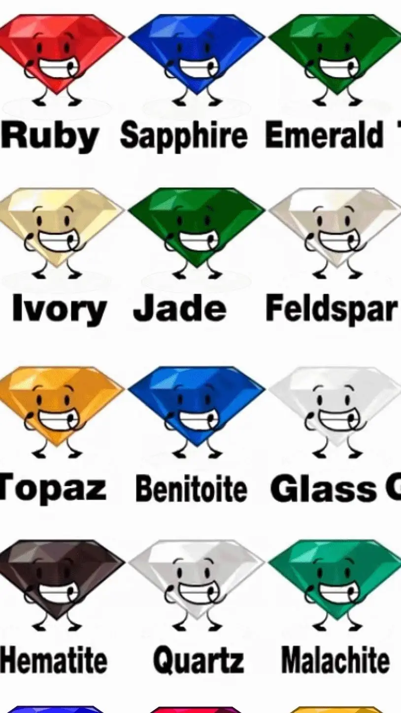 ai character: bfdi GEM SCHOOL background