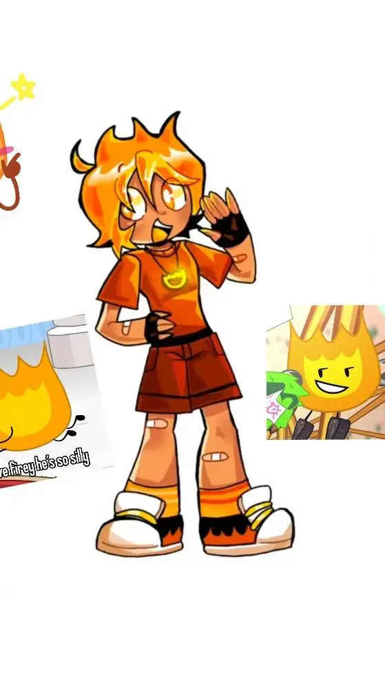 ai character: firey background
