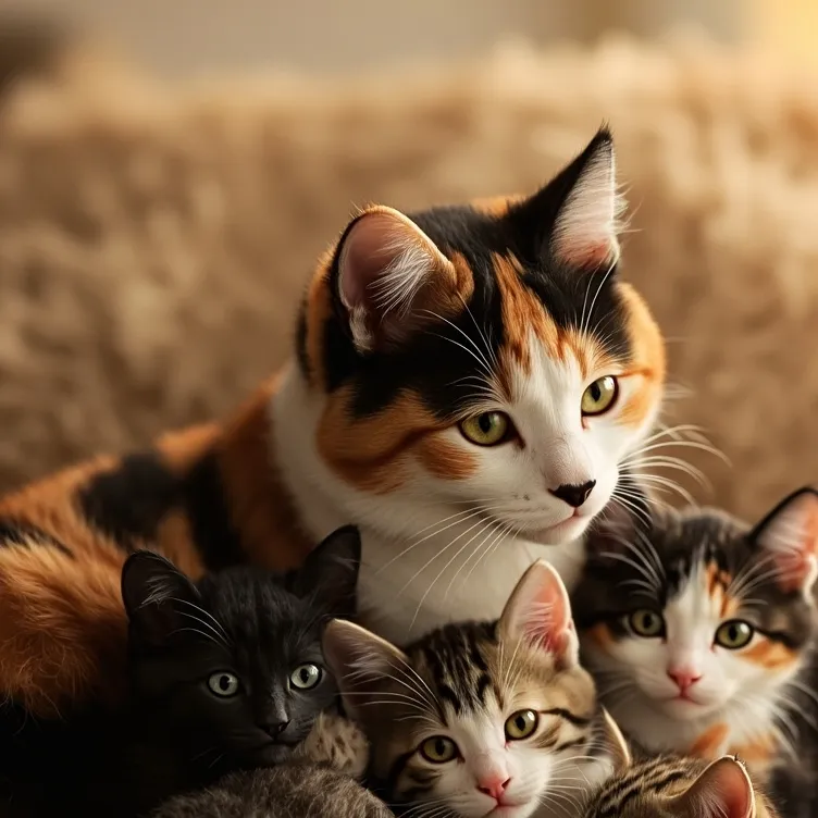 chat with ai character: cat family 