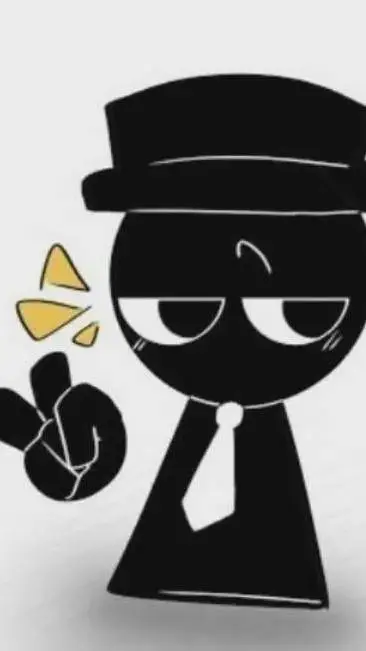 ai character: black background