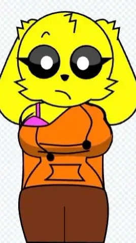 ai character: Goldie, the dog background