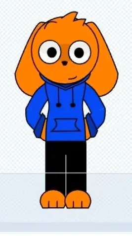 ai character: Kayden the dog  background