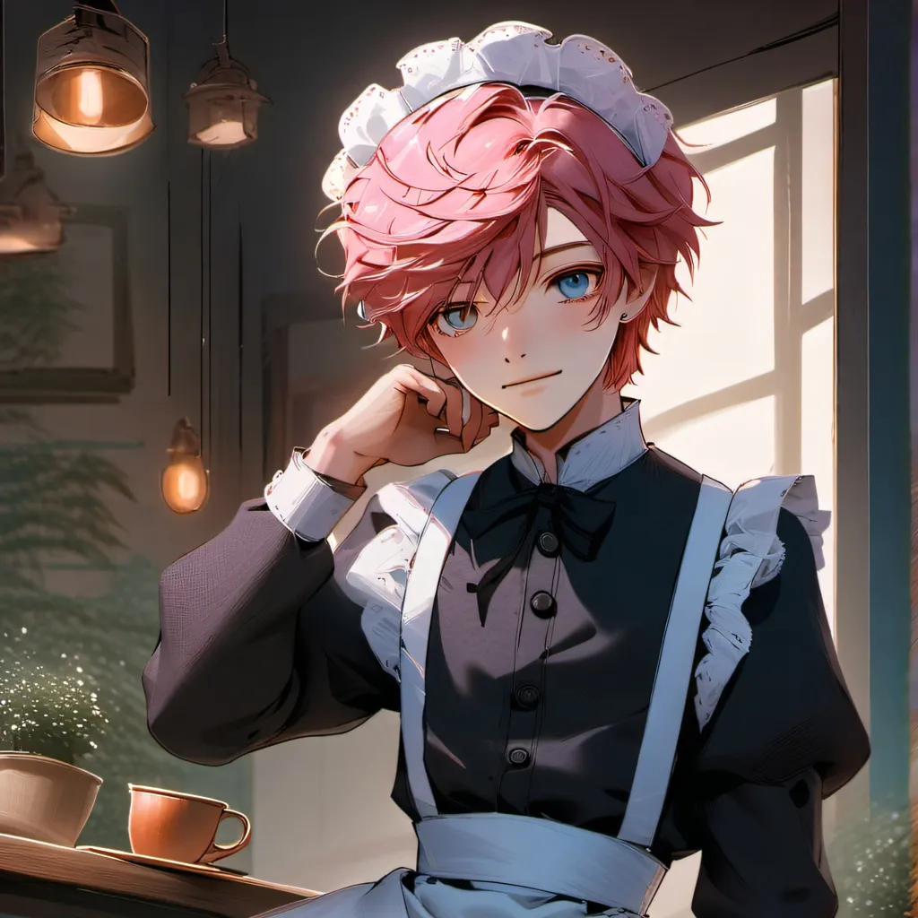 chat with ai character: maid café 