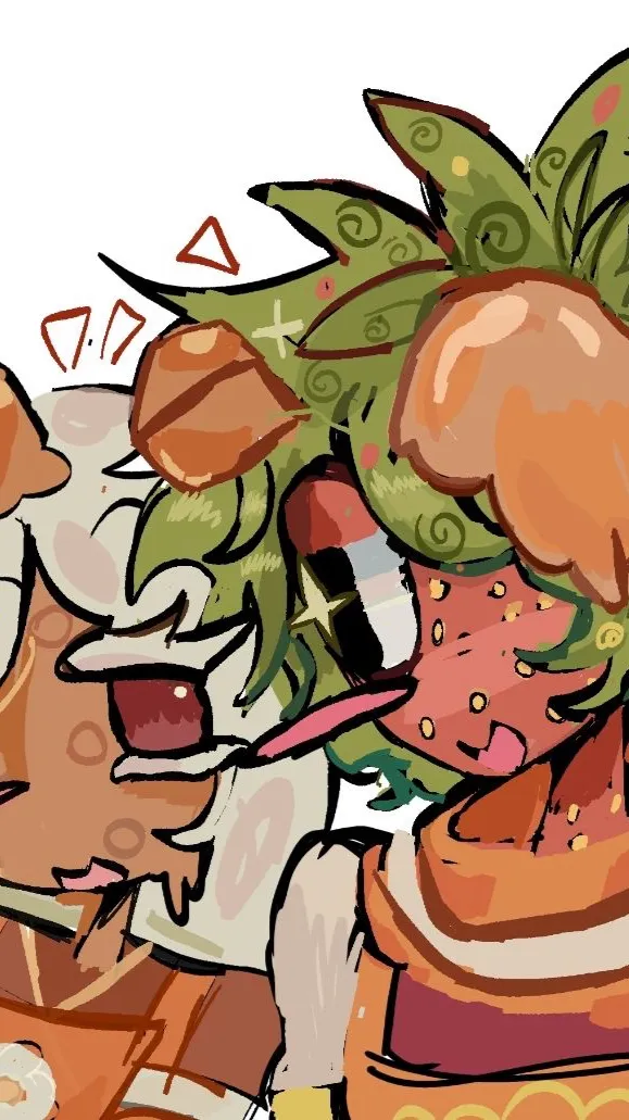 ai character: Ginger and sprout  background