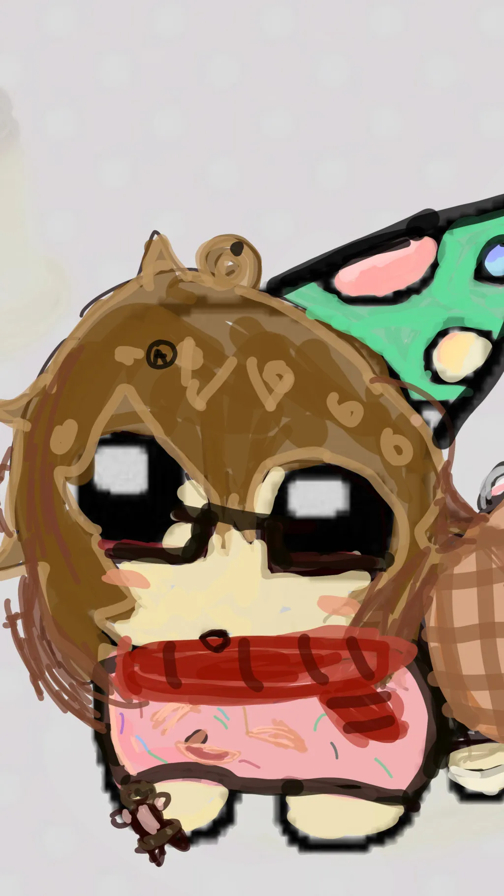 ai character: D4RK-sprinkle (me) background