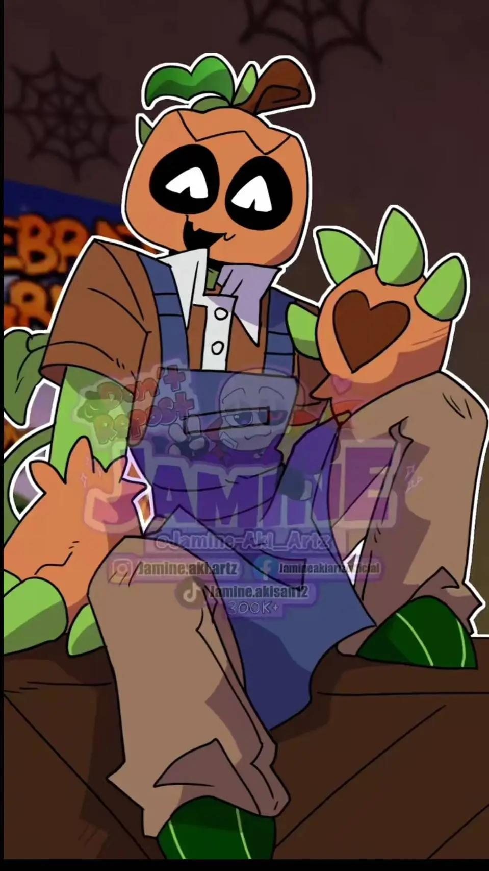 ai character: gourdy  background