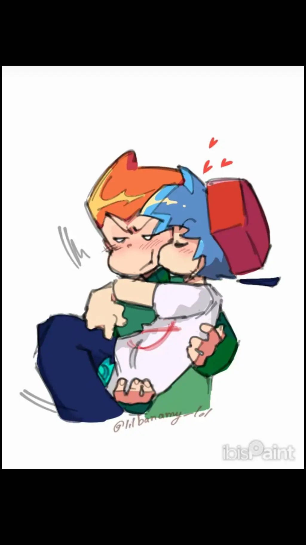 ai character: 🧡pico X Bf~🩵 background