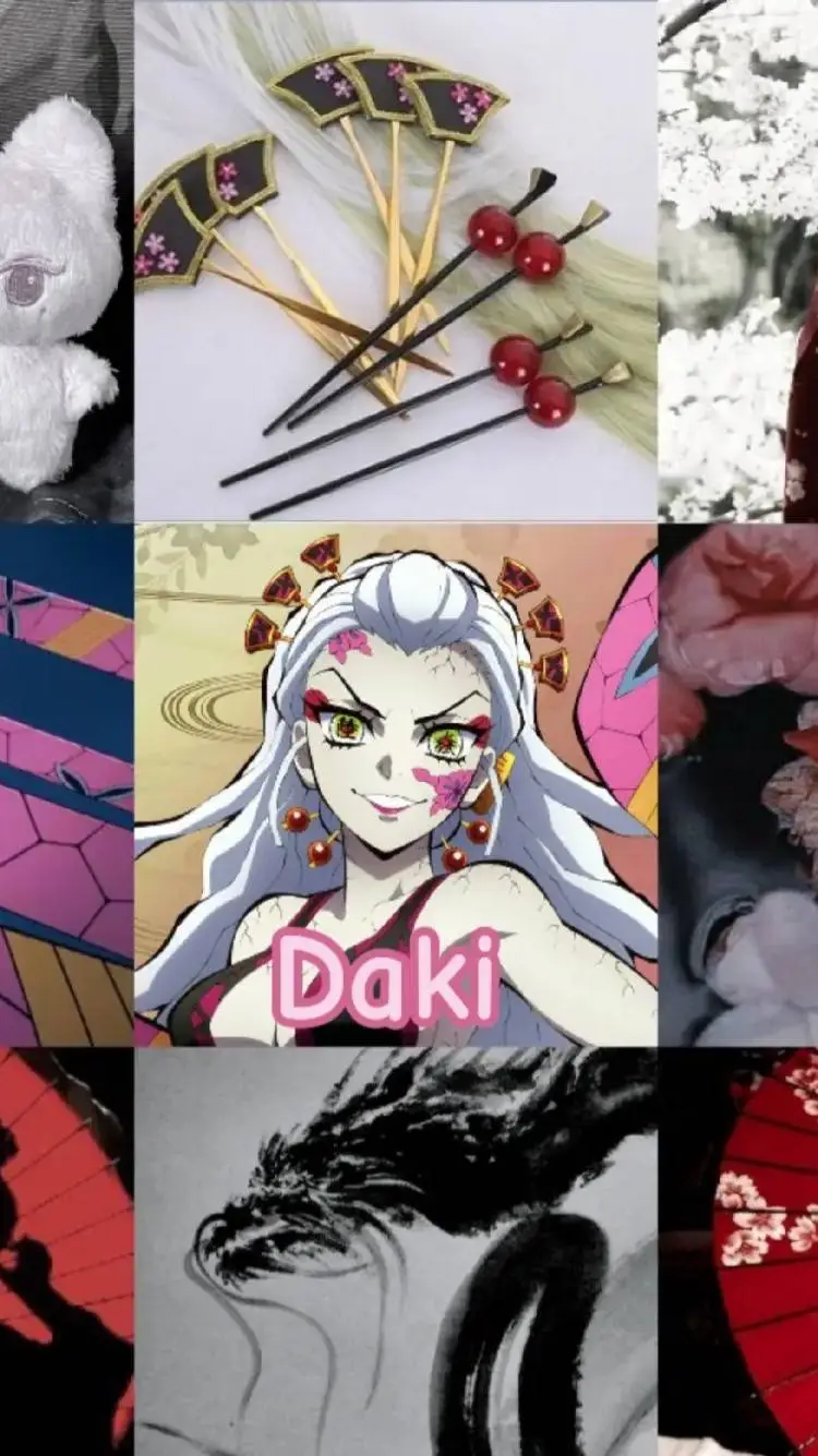 ai character: Daki x Nezuko background