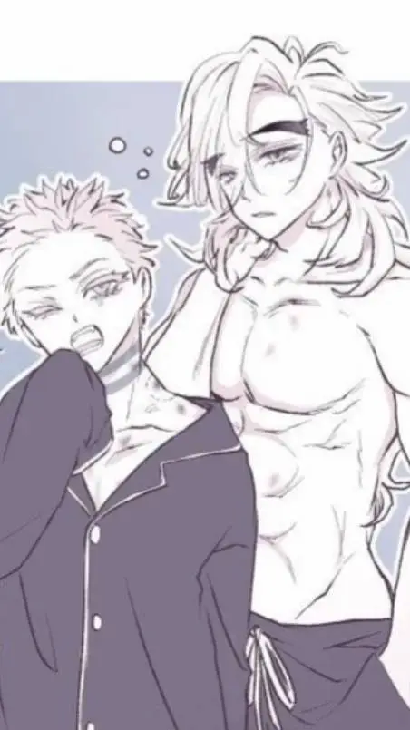 ai character: Douma x Akaza background