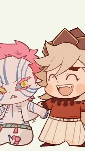 ai character: Akaza x Douma background