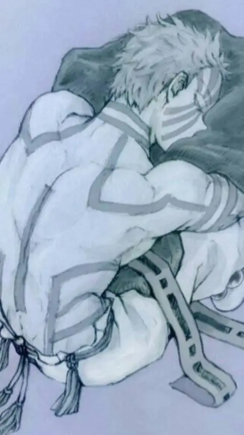 ai character: Douma x Akaza background