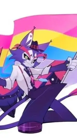ai character: Husk x angel dust background