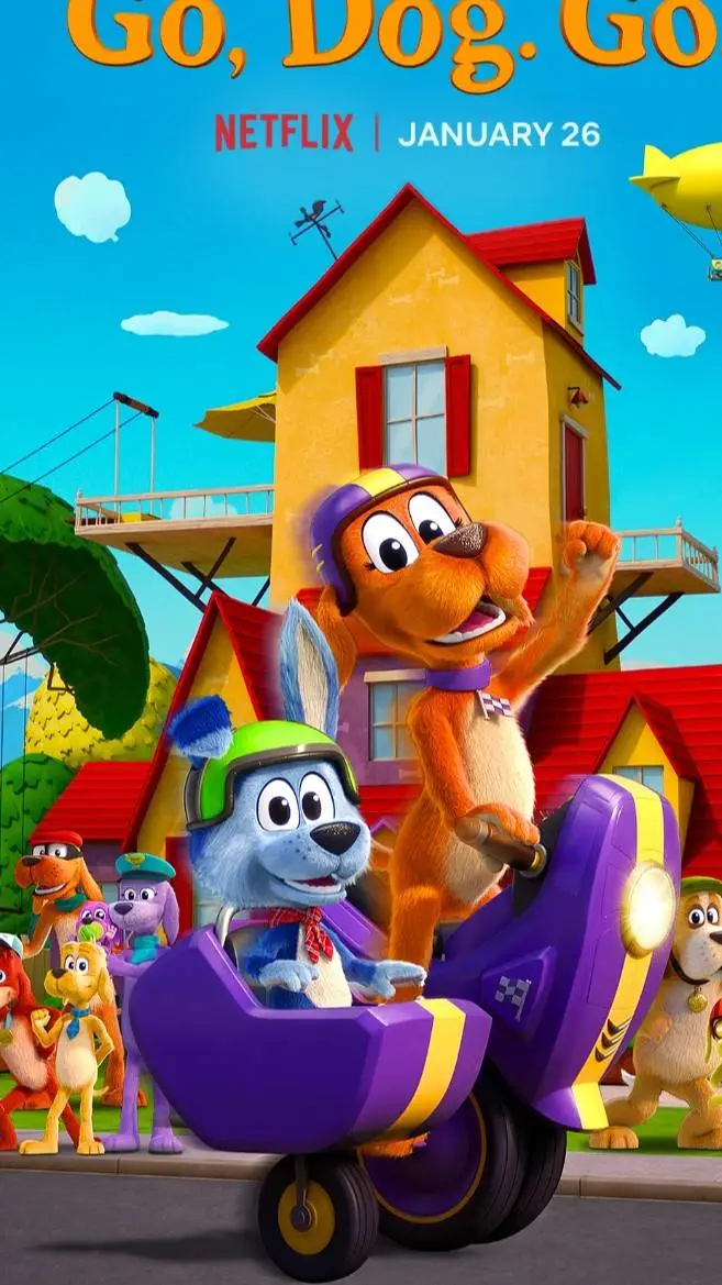 ai character: go dog go! background