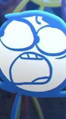 ai character: blue  background