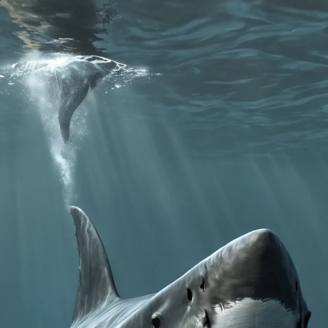 chat with ai character: shark puppet