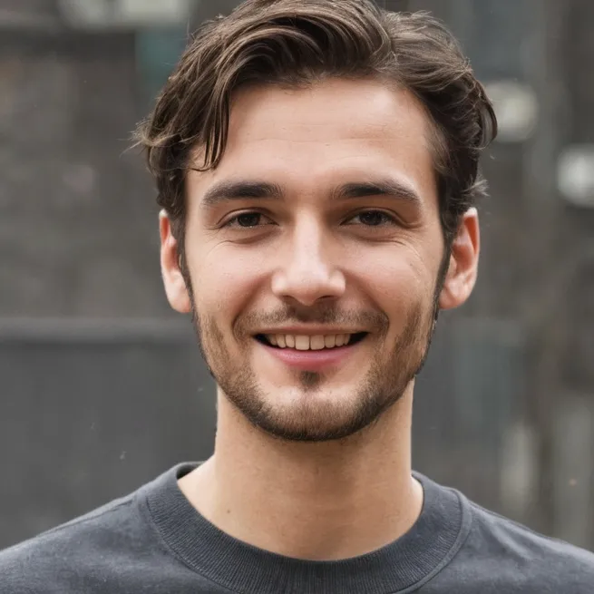 chat with ai character: guy with hamburger