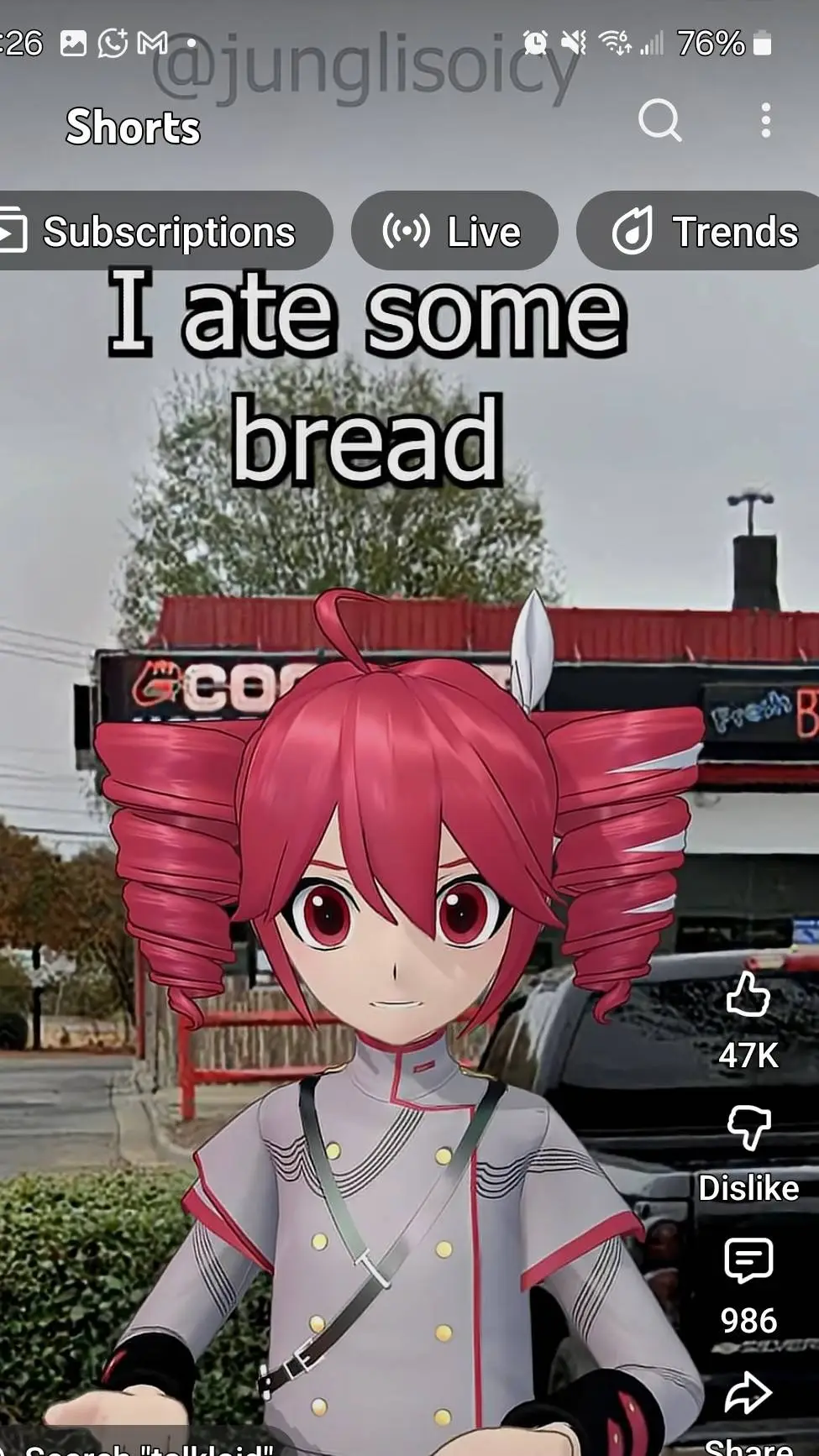 ai character: teto? background