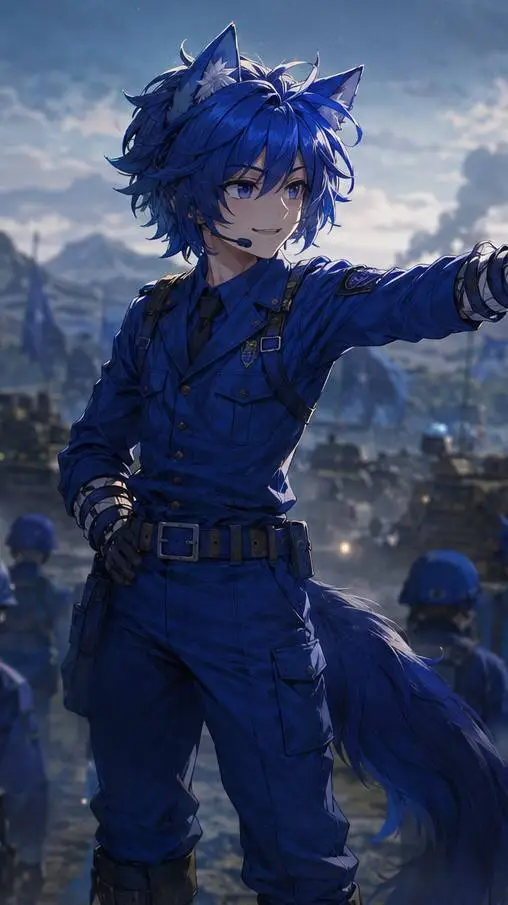 ai character: 💫 Acticus Stars 💙 background