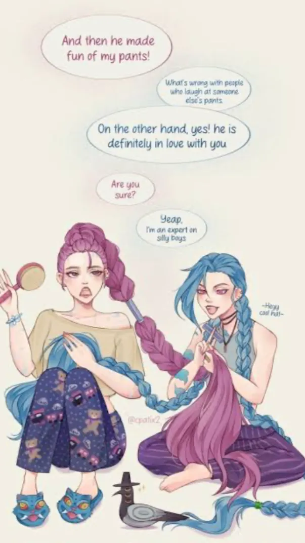 ai character: Jinx and Rumi background