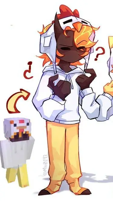 ai character: magma background