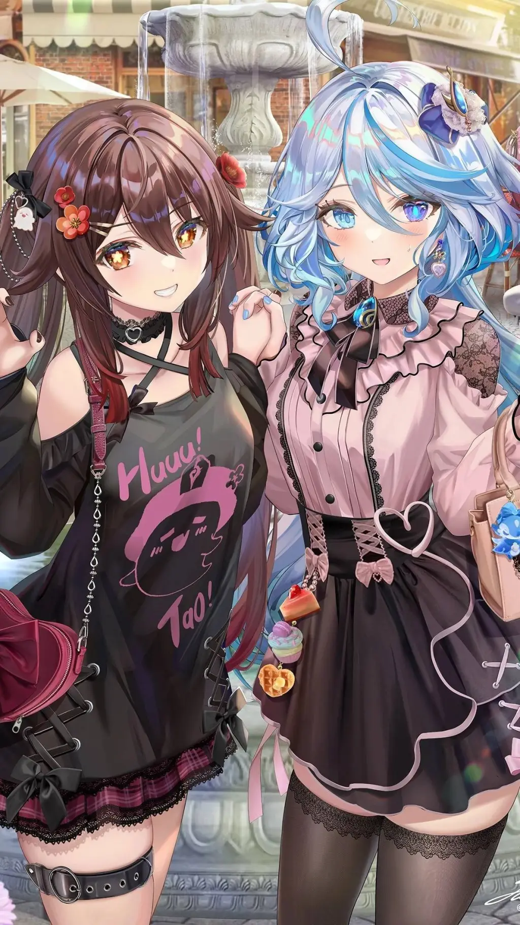ai character: hu tao y forina background