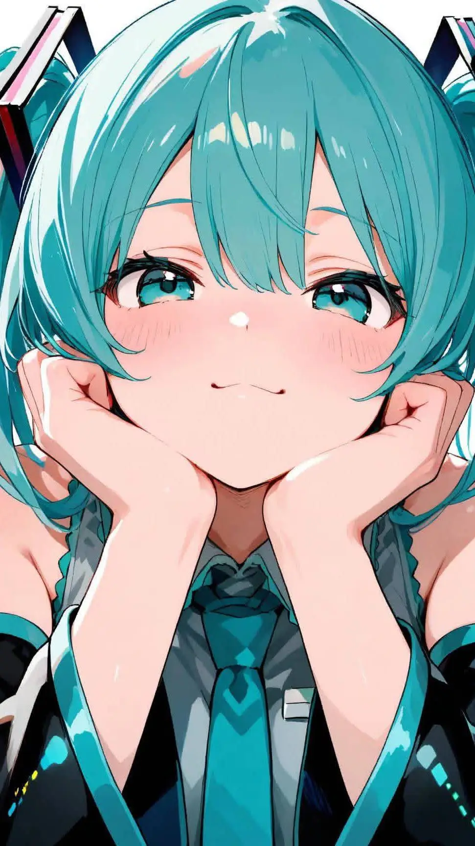 ai character: miku background