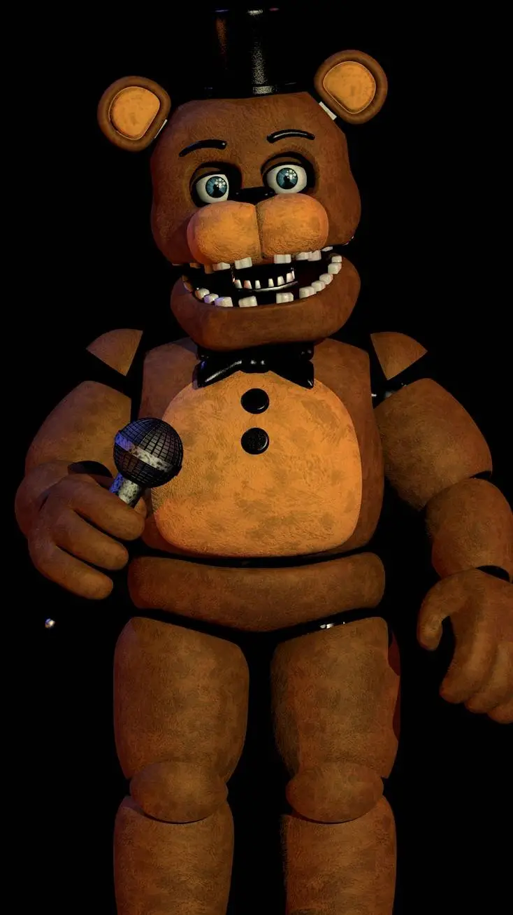 ai character: Unwithered Freddy  background