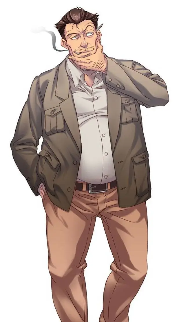 ai character: Fat Dad background