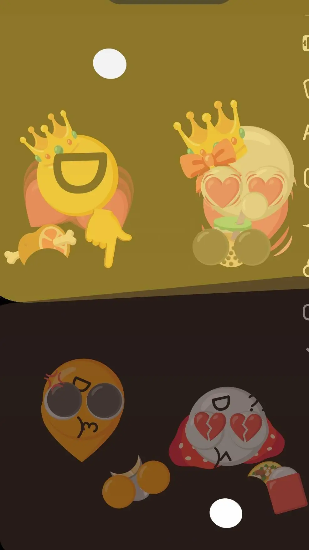 ai character:  emoij cat sklep?  background