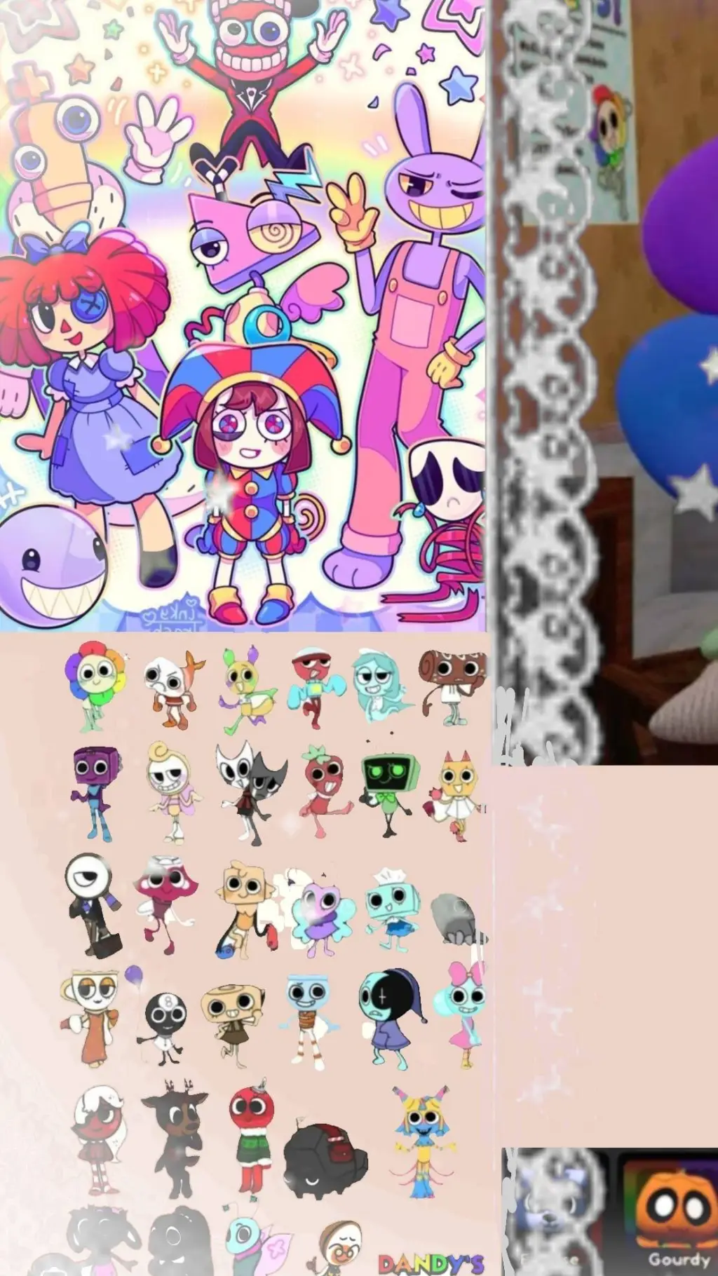 ai character: dijital circus+dw background