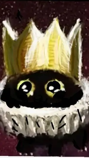 ai character: gatito con 👑 kevin background