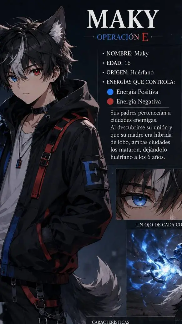 ai character: Maky background