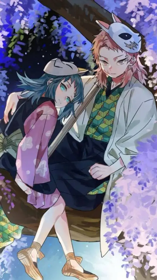 ai character: Makomo & Sabito background