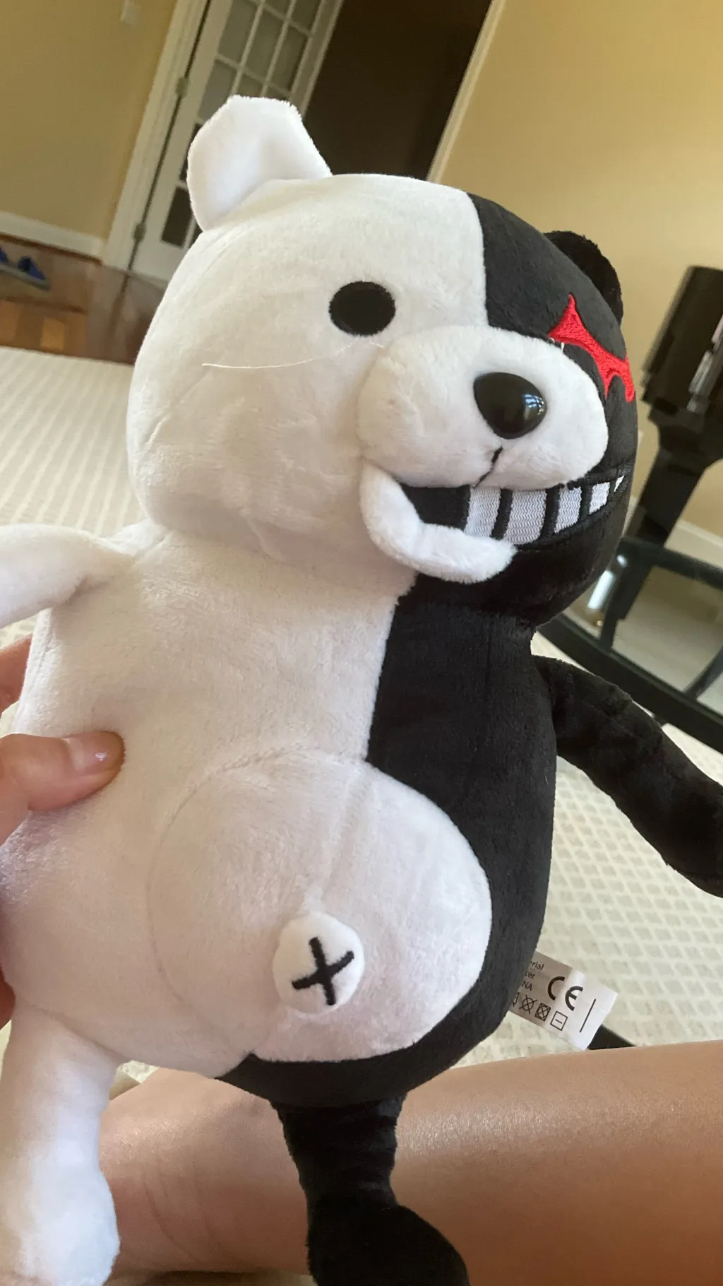 ai character: Monokuma  background
