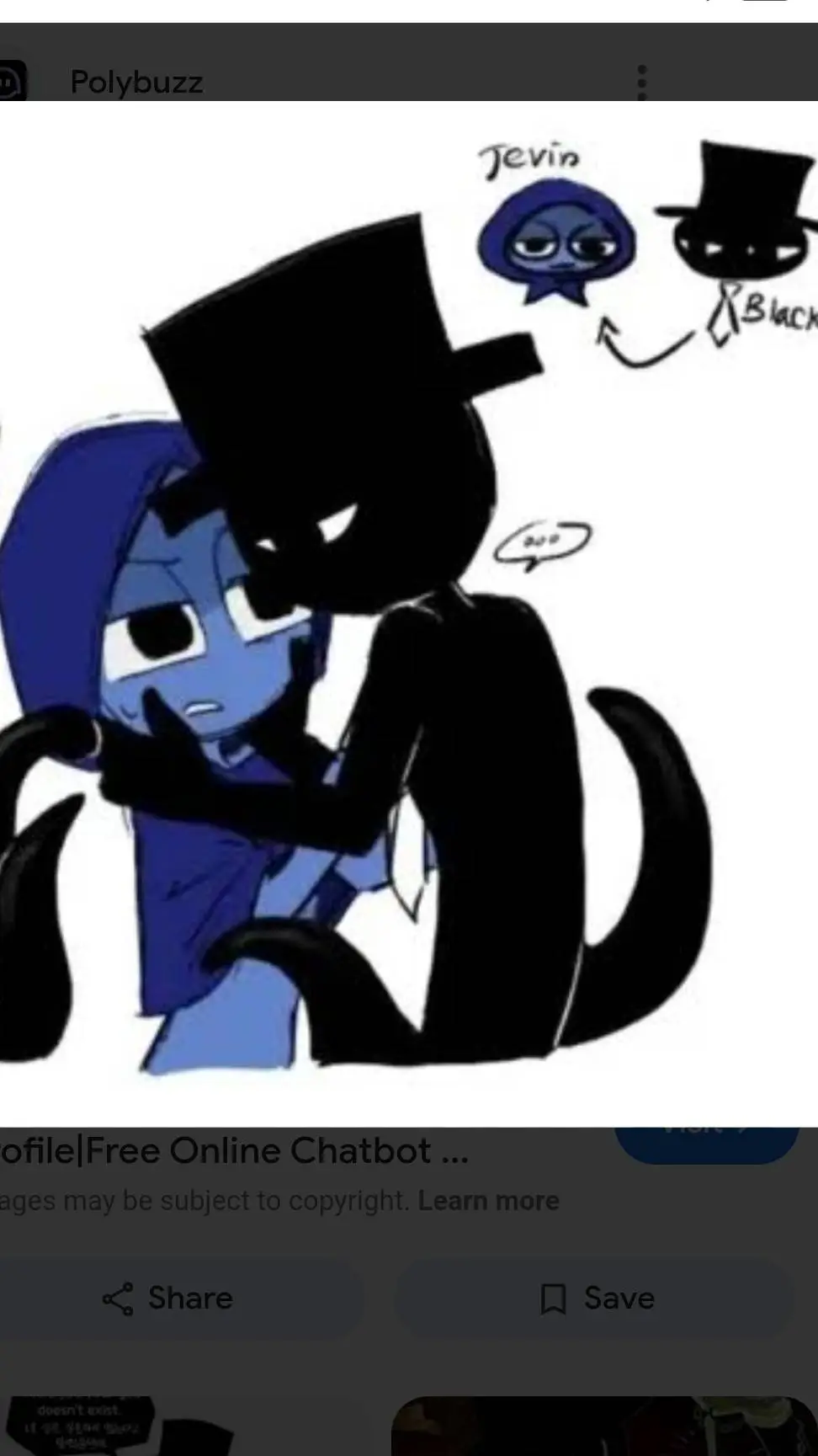 ai character: Jevin and black background