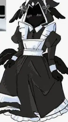 ai character: taph maid???? background