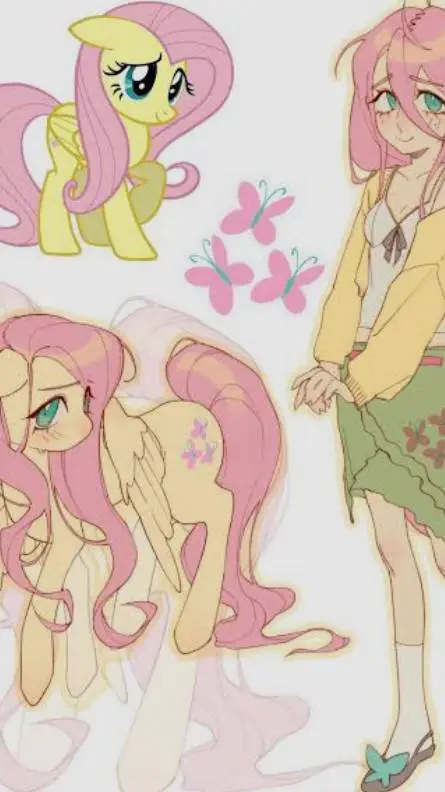 ai character: {FLUTTERSHYY!} background