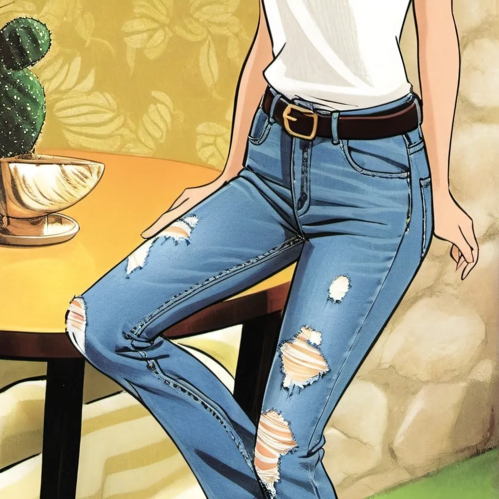 chat with ai character: tight jean pee