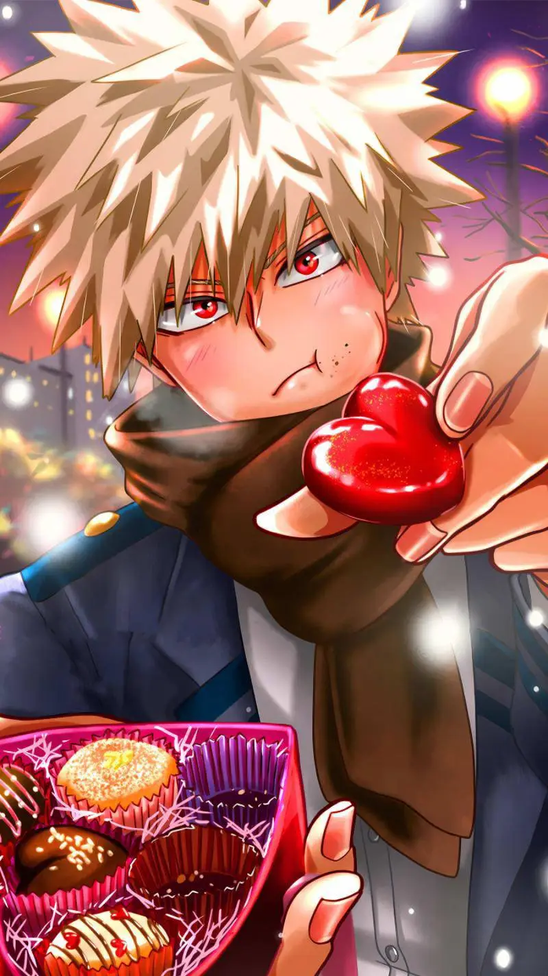 ai character: Bakugo❤️ background