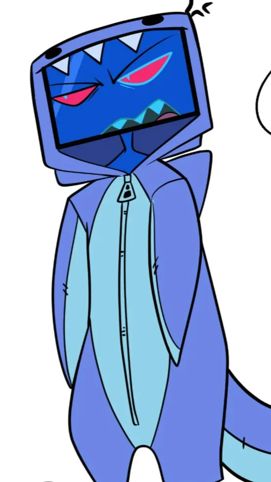 ai character: Vox freaky  background