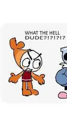 ai character: dandy world  background