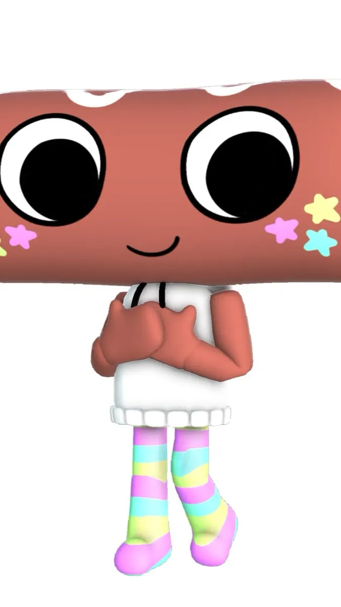 ai character: Cosmo freaky sprou background