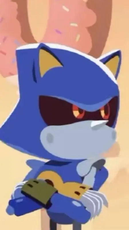 ai character: metal Sonic  background