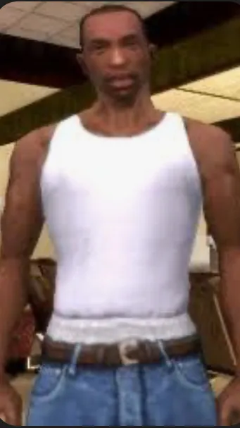 ai character: CJ from gta SA background